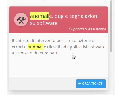 Inserire un ticket nel software di help desk